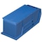 Global Industrial Hang & Stack Storage Bin, Plastic, Blue, 4 in H 269688BL - alternate 2